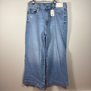 ANA Wide-Rise Wide Leg Size 16 Slightly ripped style Jeans.